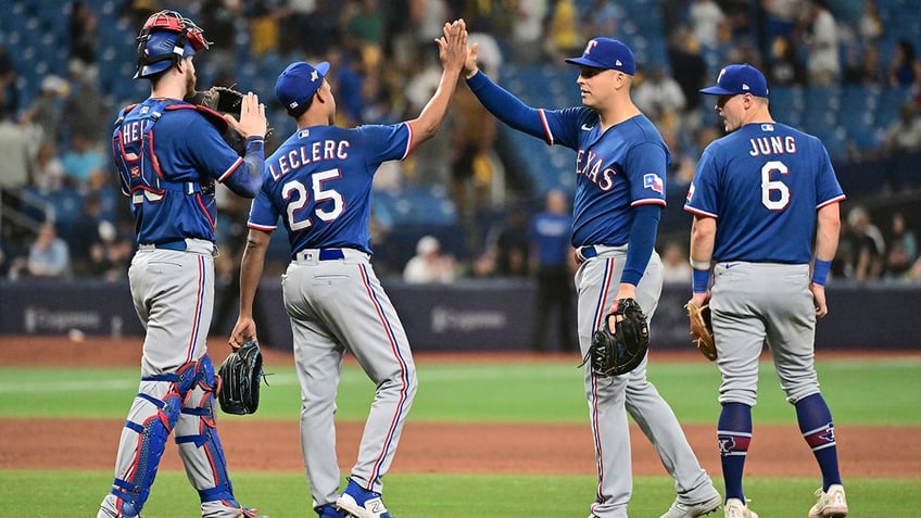 rangers jordan montgomery shuts down rays to take game 1 in wild card series