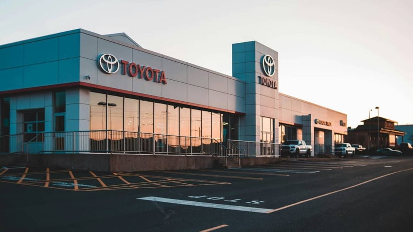 A toyota dealership