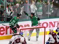 Rantanen has hat trick as Stars rally past Avalanche 4-2 in Game 7 to advance to 2nd round