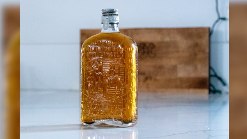 1900s whiskey bottle found on beach