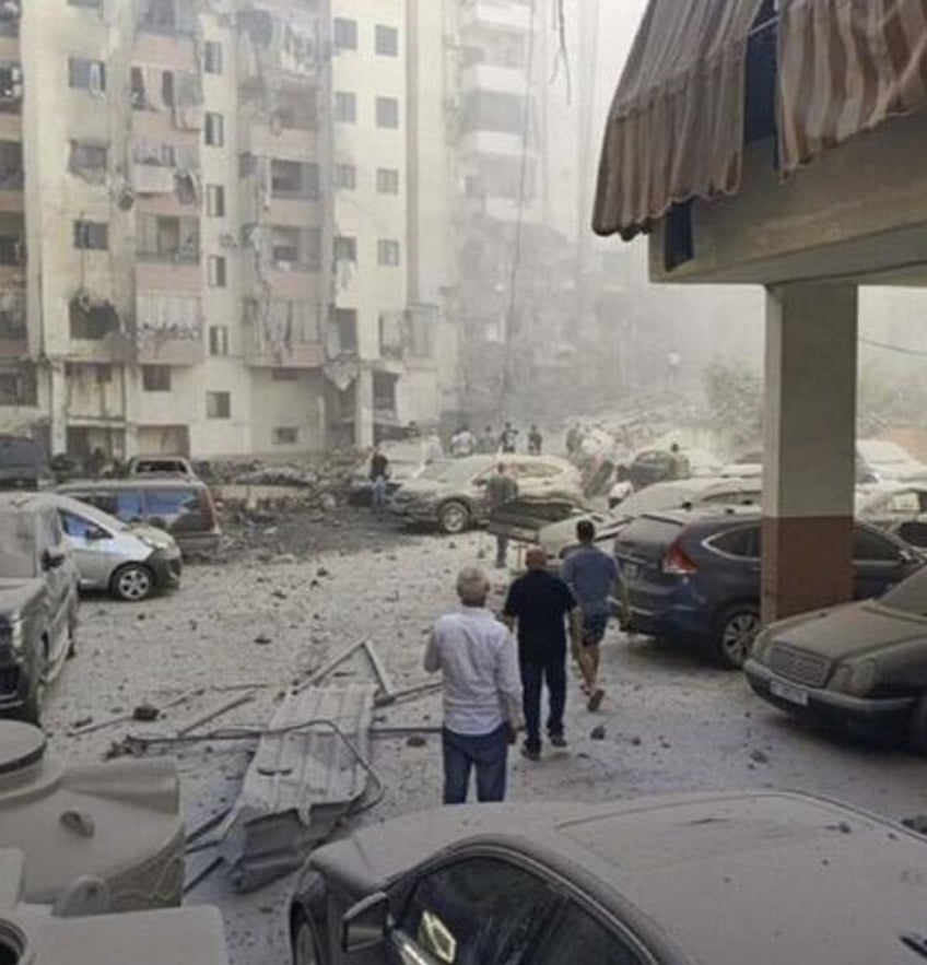 rare israeli attack on beirut kills hezbollah commander decimates building