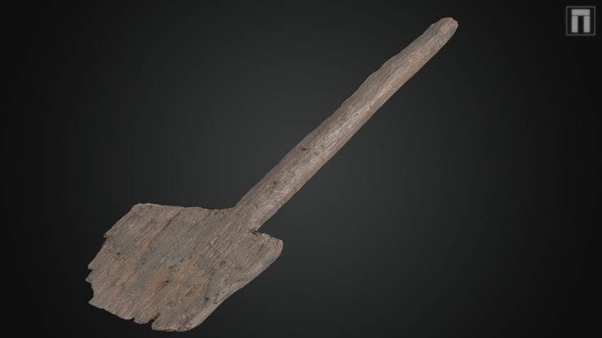 3d rendering of a wooden tool