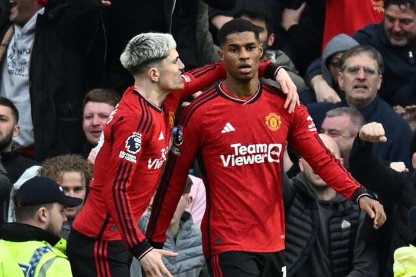 Marcus Rashford (right) and Alejandro Garnacho (left) were dropped from the Manchester Uni