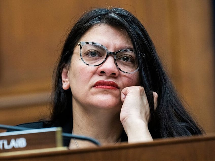 UNITED STATES - MARCH 29: Rep. Rashida Tlaib, D-Mich., attends the House Financial Service