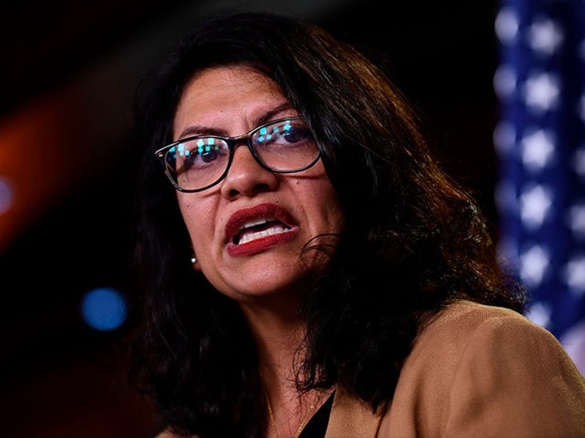 rashida tlaib repeats false claim that israel bombed gaza hospital in speech to pro palestinian protesters