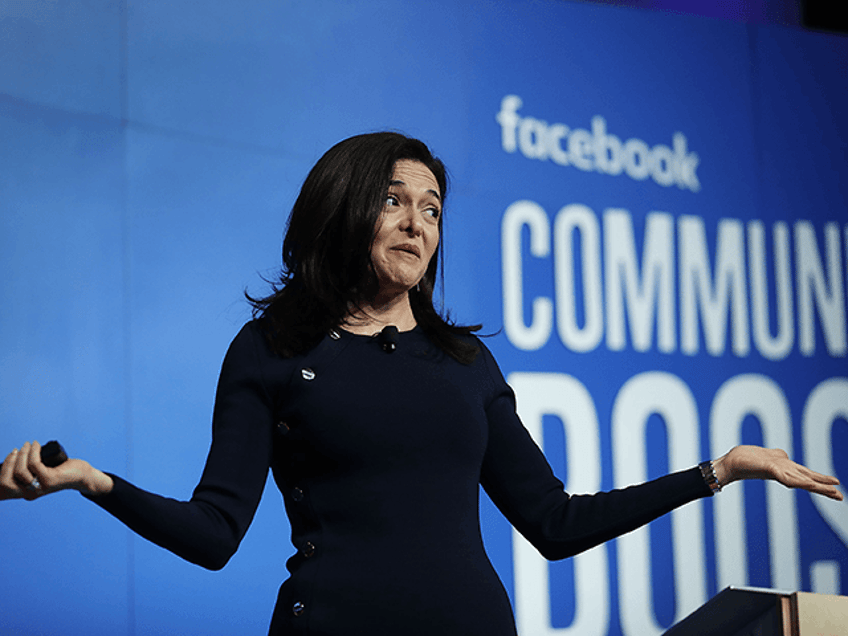 Facebook Chief Operating Officer Sheryl Sandberg speaks during a Facebook Community Boost event at the Knight Center on December 18, 2018 in Miami, Florida. The Community Boost event is the last of a 50 city tour across the U.S. and is put on by the social media company to give …