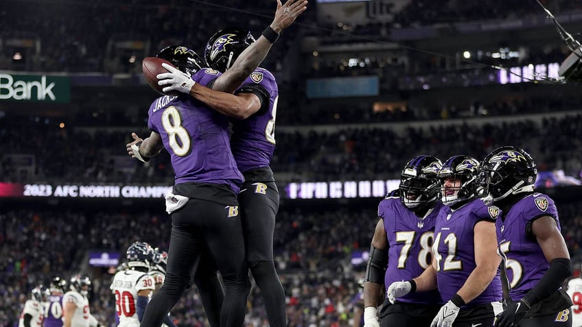 Ravens celebrate