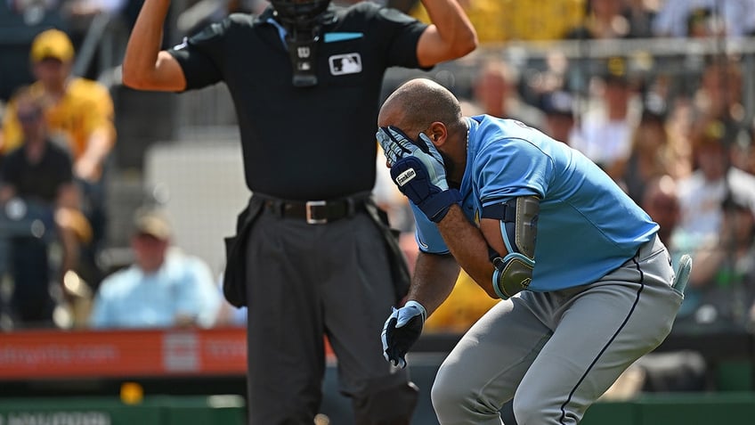 Amed Rosario after HBP