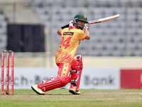 Raza 72 not out guides Zimbabwe to consolation win over Bangladesh