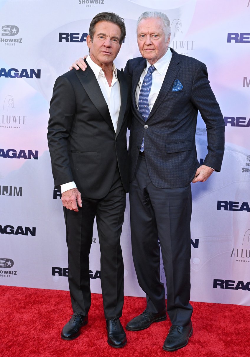 reagan premiere wows as dennis quaid says film shows america how great this country used to be how great it still can be