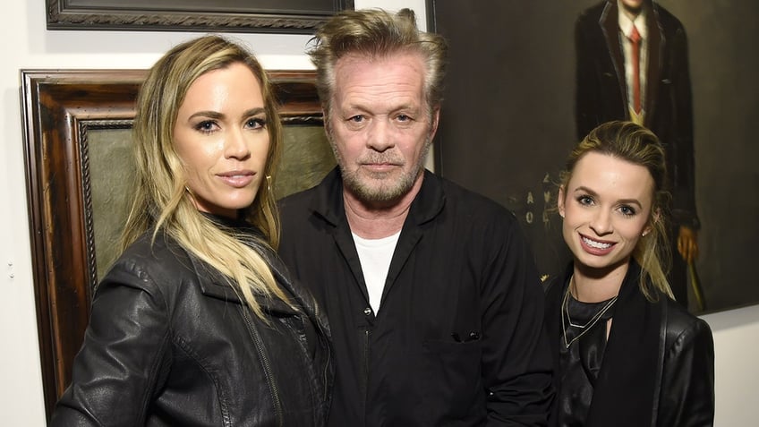 Teddi Mellencamp, John Mellencamp and Justice Mellencamp in 2018.