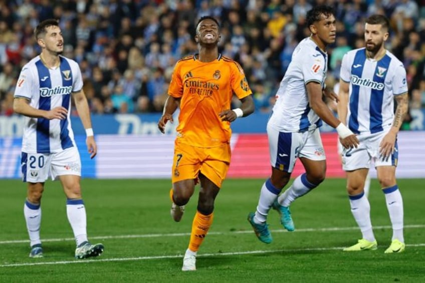 Real Madrid forward Vinicius Junior played the whole match against Leganes on Sunday in La