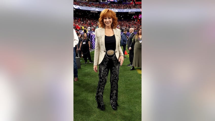 Reba McEntire attends the Super Bowl LVIII