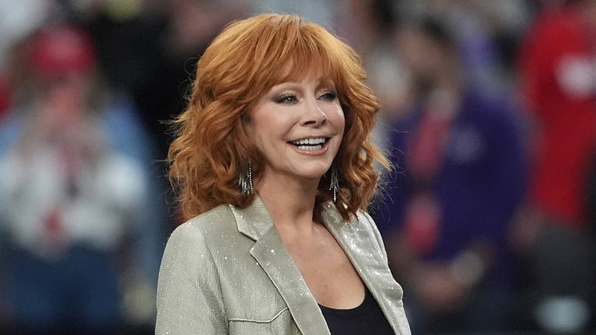 Reba McEntire at Super Bowl