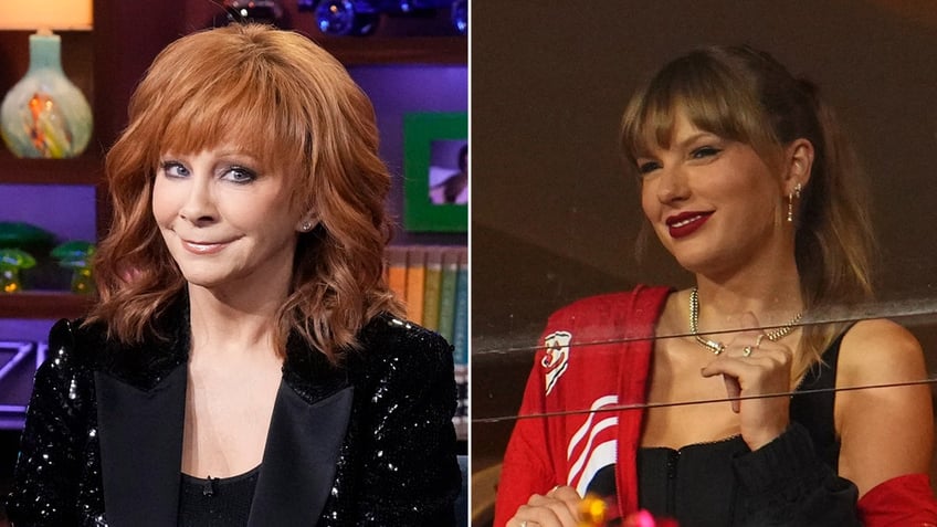 reba mcentire so mad at taylor swift for dating crush travis kelce