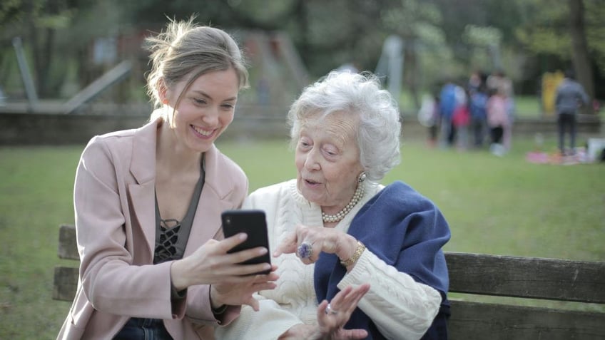 Women on phone