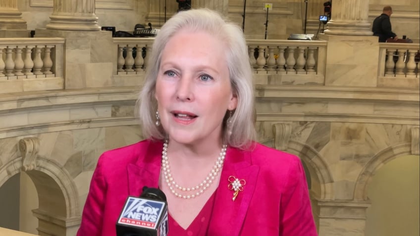 Sen. Kirsten Gillibrand of New York, the new chair of the Democratic Senatorial Campaign Committee, is interviewed by Fox News Digital on Dec. 11, 2024 at the U.S. Capitol in Washington D.C.