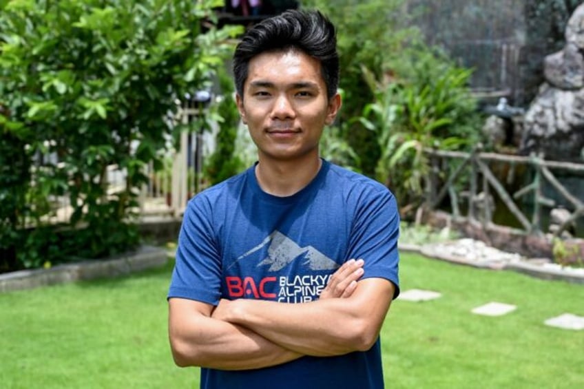 Nepali mountaineer Nima Rinji Sherpa is trying to become the youngest person to conquer al