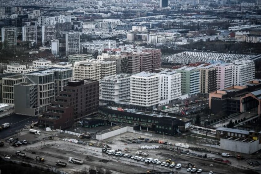 The Olympic village as seen from a nearby skyscraper