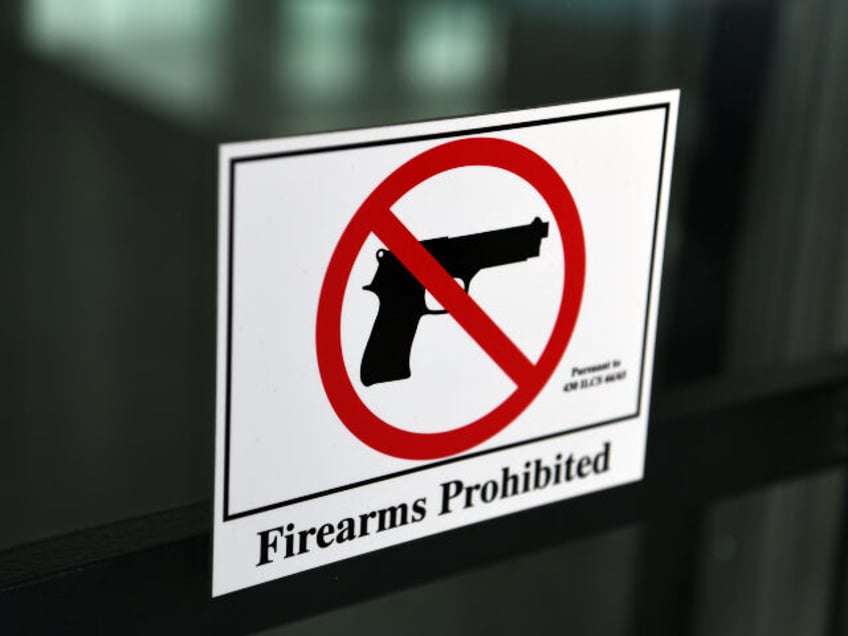 Gun-free zone sign
