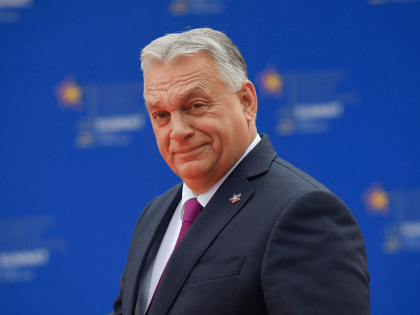 Viktor Orban, Hungary's prime minister, at the European Political Community summit in Tira