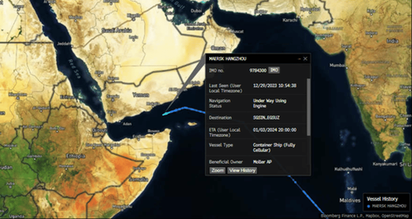 red sea chaos maersk ship hit by missile us attack helicopters annihilate houthi rebel boats 