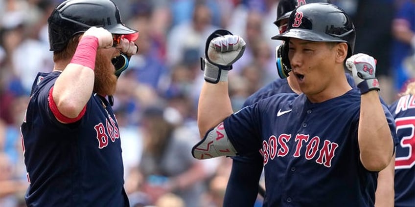 red sox blowout cubs as masataka yoshida hits grand slam