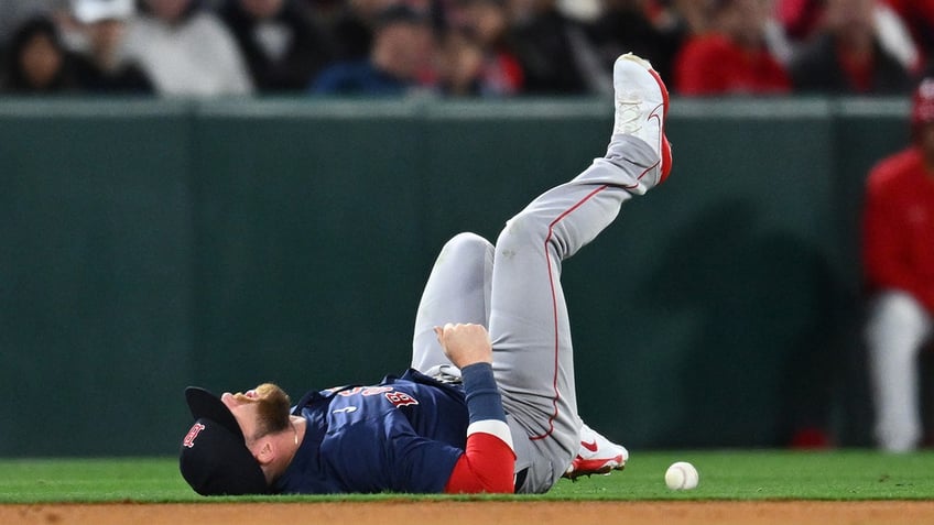 Trevor Story on ground