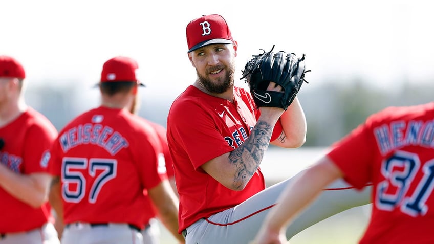 Garrett Crochet at spring training 