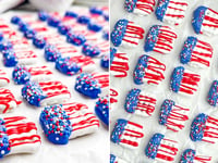 Red, white and blue pretzels are a must-have for July 4, plus a fun Independence Day quiz
