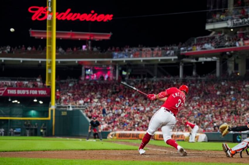 reds christian encarnacion strand has pinch hit 3 run homer for 1st major league knock