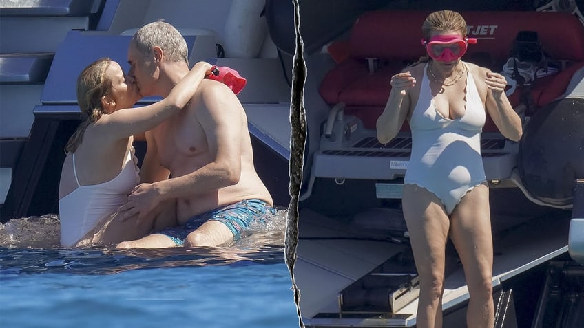 Reese Witherspoon on yacht with boyfriend while snorkeling