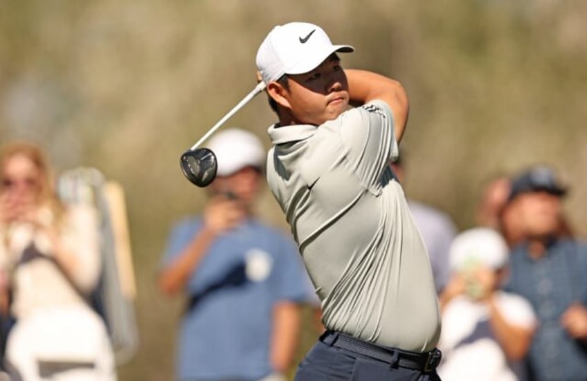 reigning champ kim shares pga vegas lead with hadwin griffin