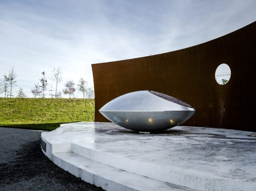 The memorial for the victims of Malaysia Airlines flight MH17 at a park in Vijfhuizen, sou