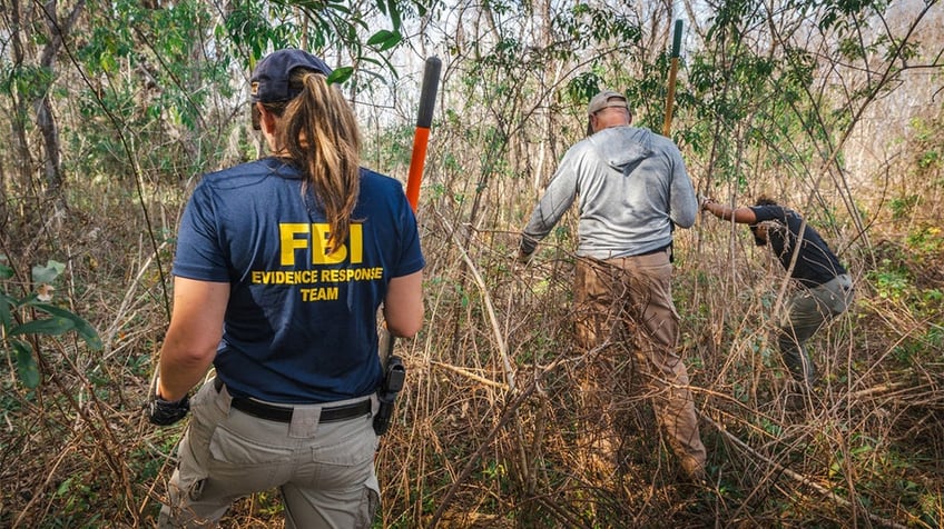 FBI search wooded area in Georgia