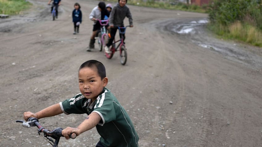 remote alaskan village holds annual carnival for children to mark the new school year