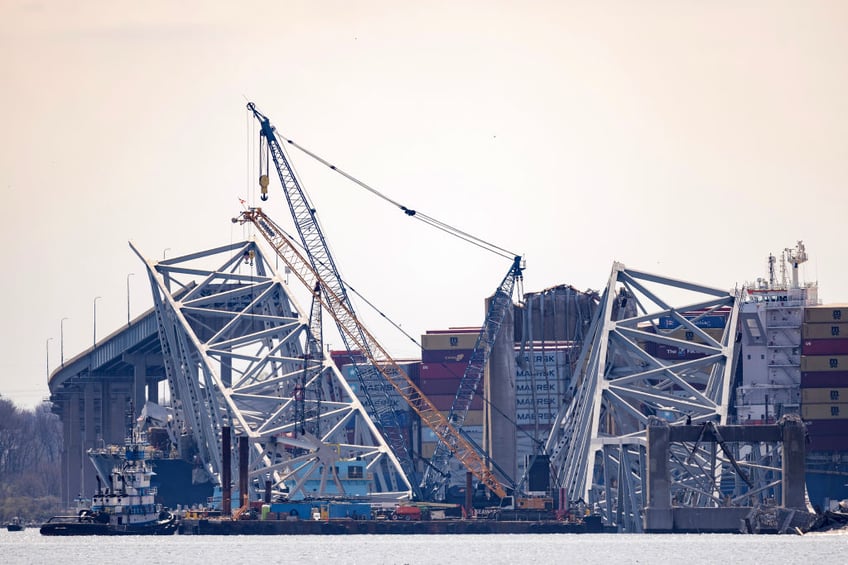 removal of baltimore bridge wreckage to clear shipping channel begins