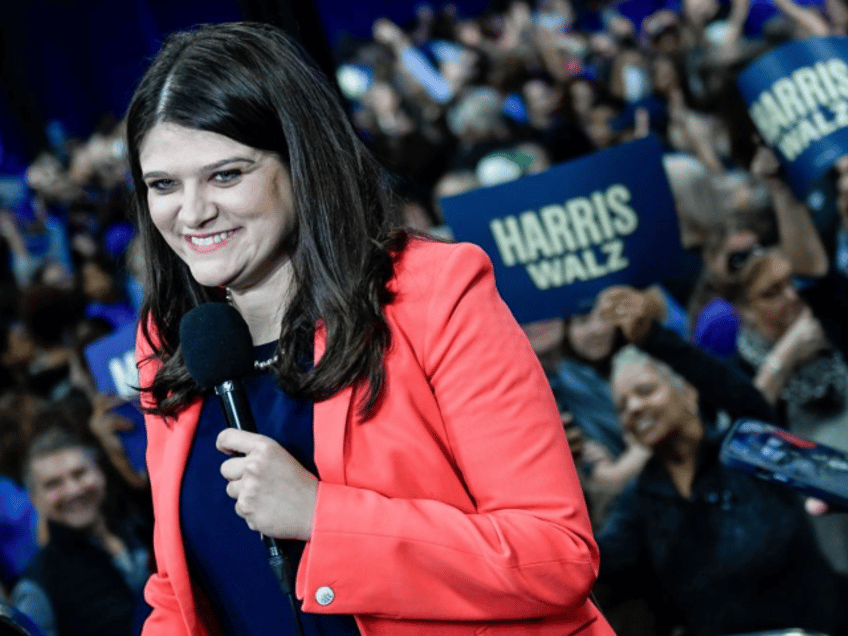WATERFORD TOWNSHIP, MICHIGAN - OCTOBER 18, 2024: U.S. Congresswoman Haley Stevens (D-MI) s