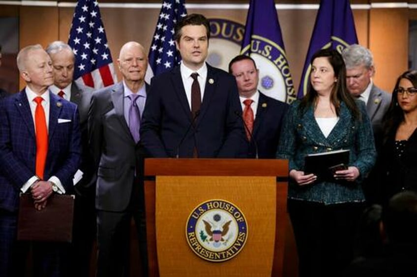 rep matt gaetz introduces resolution saying trump didnt engage in insurrection
