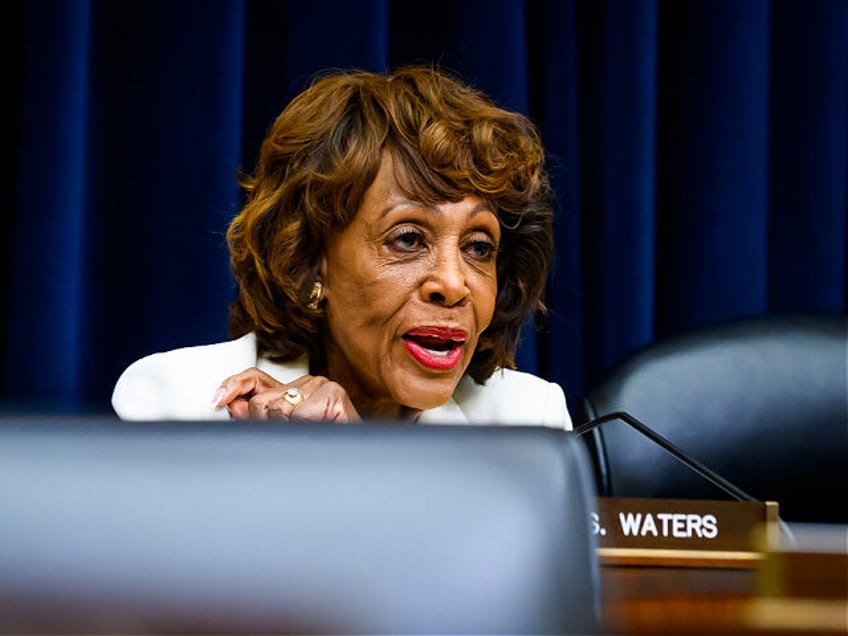 Representative Maxine Waters, a Democrat from California and ranking member of the House F