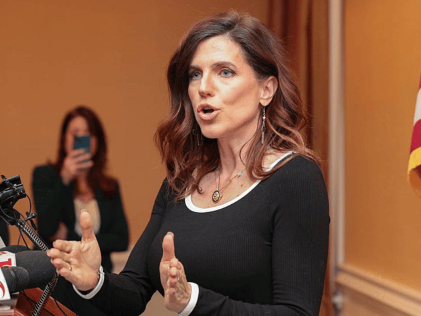 Republican South Carolina Congresswoman Nancy Mace speaks at a Richland County GOP meeting
