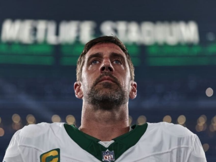 xx during an NFL football game between the New York Jets and the Buffalo Bills, Monday, Sept. 11, 2023, in East Rutherford, N.J. (Michael Owens via AP)