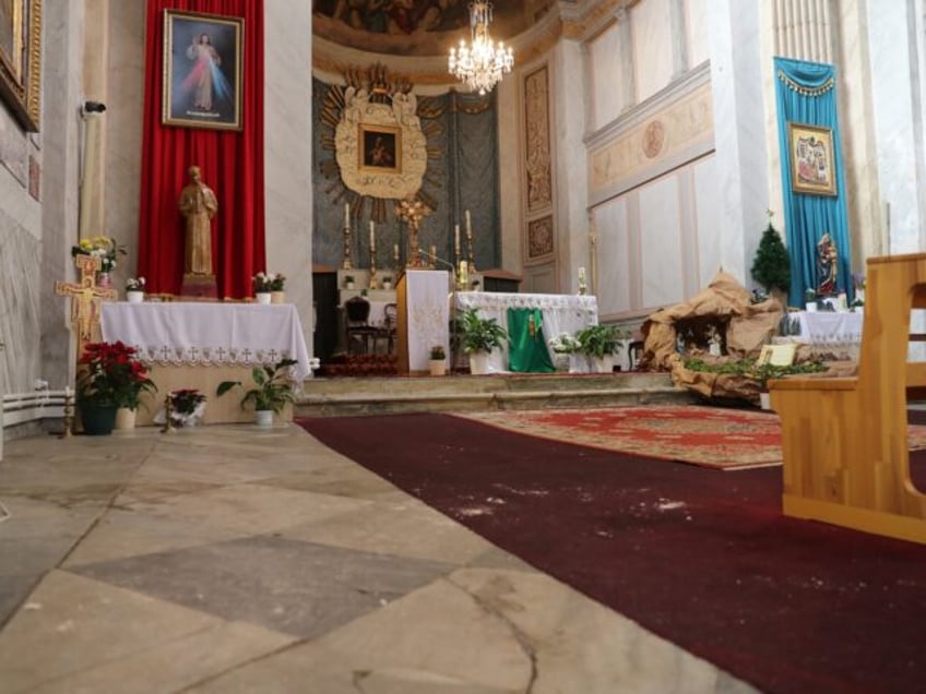 ISTANBUL, TURKIYE - JANUARY 29: An interior view of Santa Maria Church, the day after two