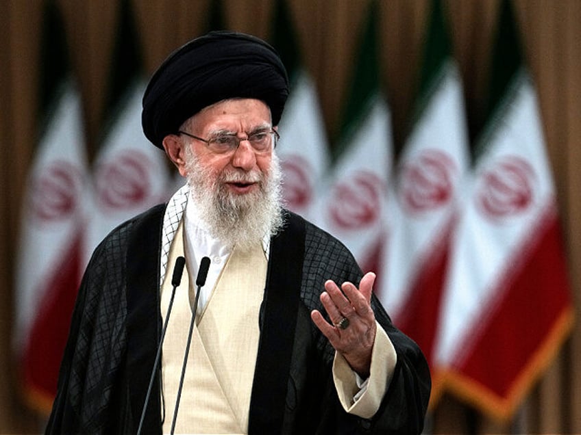 FILE - Iranian Supreme Leader Ayatollah Ali Khamenei speaks in Tehran, Iran, July 5, 2024.