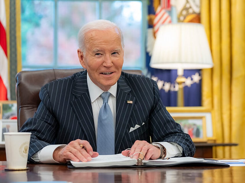 President Joe Biden participates in a secure phone call with French President Emmanuel Mac