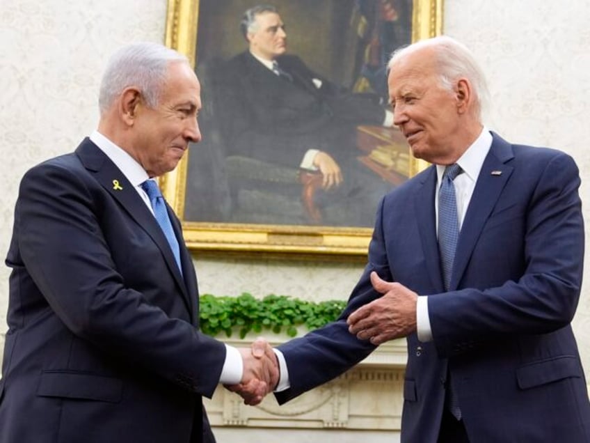 President Joe Biden meets with Israeli Prime Minister Benjamin Netanyahu in the Oval Offic