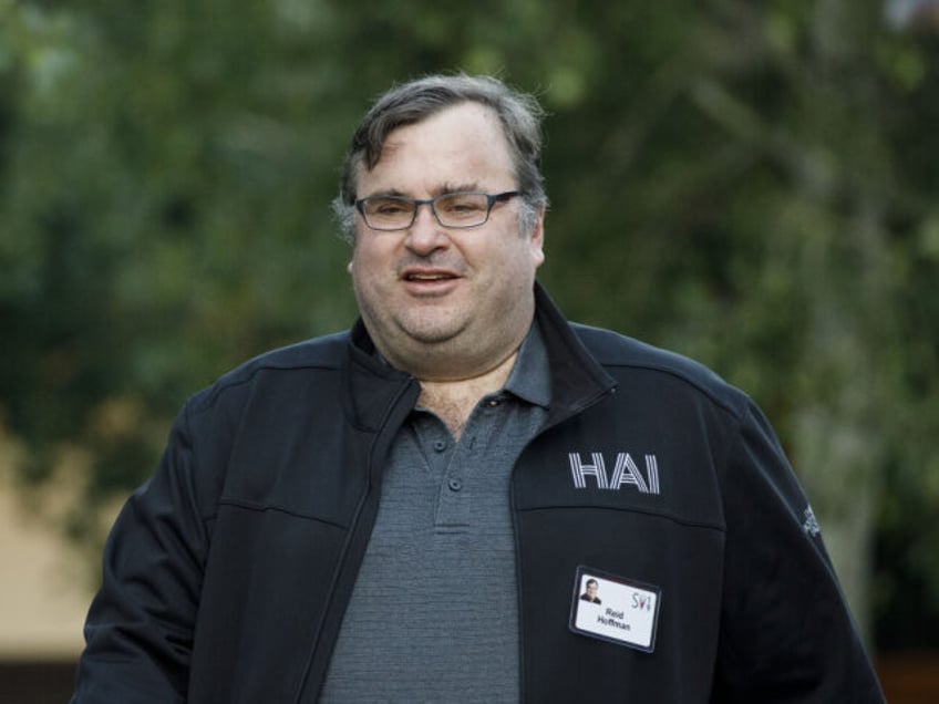 Reid Hoffman, co-founder of LinkedIn Corp., arrives for the morning session of the Allen &