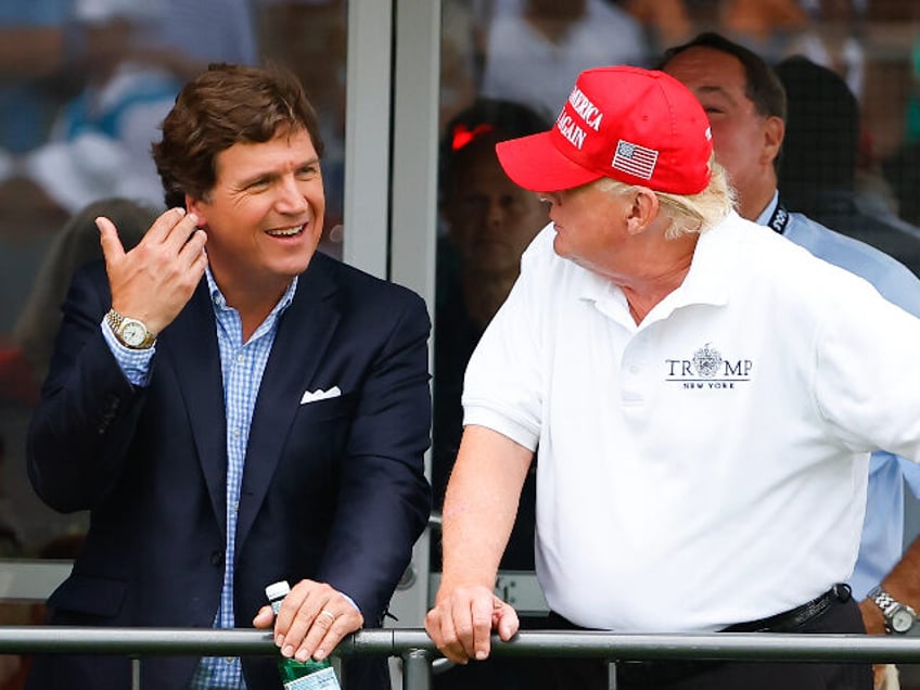 report donald trump to sit down with tucker carlson in lieu of first republican presidential debate