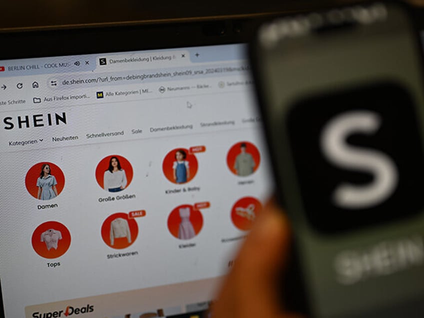 The website of the Chinese online retailer Shein can be seen on a laptop. Photo: Monika Sk