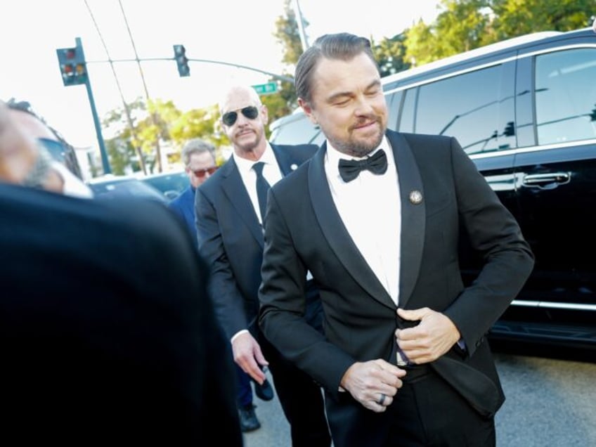 Leonardo DiCaprio at the 81st Golden Globe Awards held at the Beverly Hilton Hotel on January 7, 2024 in Beverly Hills, California. (Photo by Michael Buckner/Golden Globes 2024/Golden Globes 2024 via Getty Images)